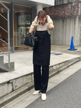 「COLONY 2139（コロニートゥーワンスリーナイン）のアイテム（サロペット/オーバーオール）」を使った、konomiさん（レディース・160cm）の秋コーディネート