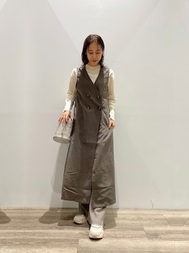 「COLONY 2139（コロニートゥーワンスリーナイン）のアイテム（その他アウター）」を使った、konomiさん（レディース・160cm）の秋コーディネート