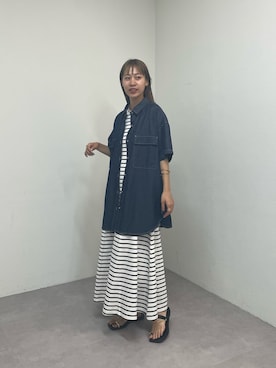 「COLONY2139」｜「アイテム（ワンピース/ドレス）」を使った、konomiさん（レディース・160cm）の夏コーディネート