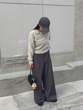 「アイテム（サンダル）」を使った、konomiさん（レディース・160cm）の秋コーディネート