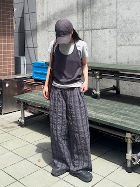 「COLONY 2139（コロニートゥーワンスリーナイン）のアイテム（バッグ）」を使った、konomiさん（レディース・160cm）の夏コーディネート