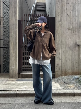 「COLONY 2139（コロニートゥーワンスリーナイン）のアイテム（パンツ）」を使った、konomiさん（レディース・160cm）の春コーディネート