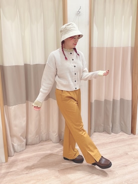 「Samansa Mos2 blue（サマンサモスモスブルー）のアイテム（その他シューズ）」を使った、❁﻿.MiA.❁﻿さん（レディース・153cm）の秋コーディネート