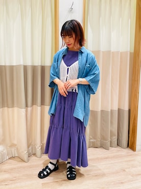 「アイテム（ドレスシューズ）」を使った、❁﻿.MiA.❁﻿さん（レディース・153cm）の春コーディネート