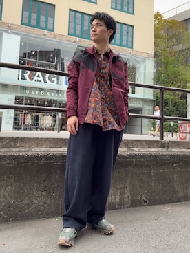 「アイテム（アウトドア/スポーツ）」を使った、samさん（メンズ・172cm）の秋コーディネート