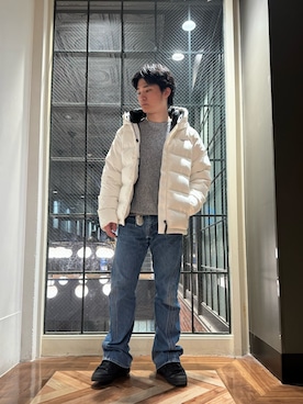 「Reebok（リーボック）のアイテム（ジャケット/アウター）」を使った、samさん（メンズ・172cm）の冬コーディネート