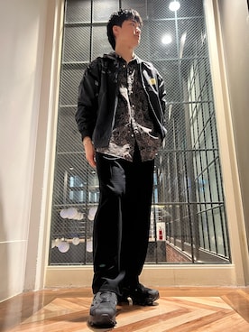 「Reebok（リーボック）のアイテム（ナイロンジャケット）」を使った、samさん（メンズ・172cm）の秋コーディネート