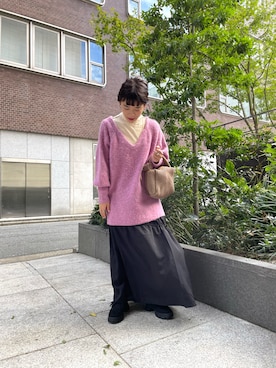 「初秋コーデ」｜「アイテム（ブーティ）」を使った、harukaさん（レディース・155cm）の秋コーディネート