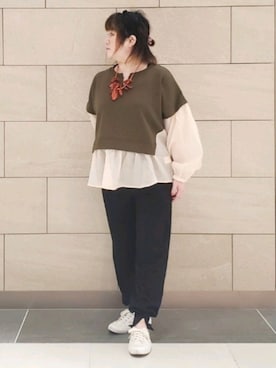 「Cepica（セピカ）のアイテム（パンツ）」を使った、kumiさん（レディース・150cm）の夏コーディネート