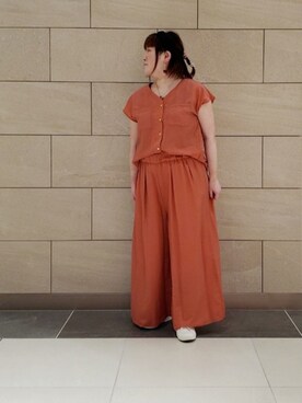 「Cepica（セピカ）のアイテム（パンツ）」を使った、kumiさん（レディース・150cm）の夏コーディネート