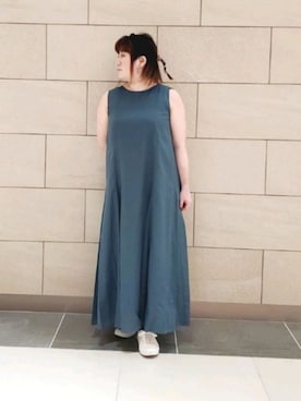 「Cepica（セピカ）のアイテム（シャツワンピース）」を使った、kumiさん（レディース・150cm）の夏コーディネート
