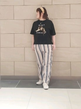 「Cepica（セピカ）のアイテム（パンツ）」を使った、kumiさん（レディース・150cm）の夏コーディネート