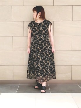 「Cepica（セピカ）のアイテム（ワンピース/ドレス）」を使った、kumiさん（レディース・150cm）の夏コーディネート