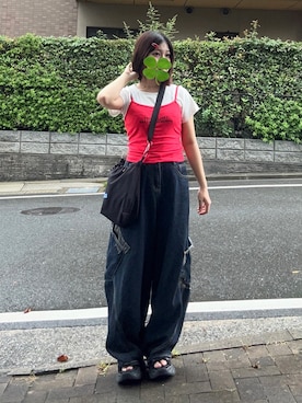 「アイテム（キャミソール）」を使った、妹子さん（レディース・150cm）の秋コーディネート