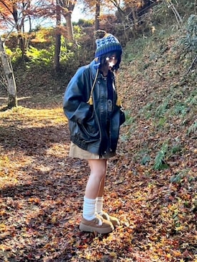 妹子さん（骨格ストレート・レディース・150cm）の冬コーディネート