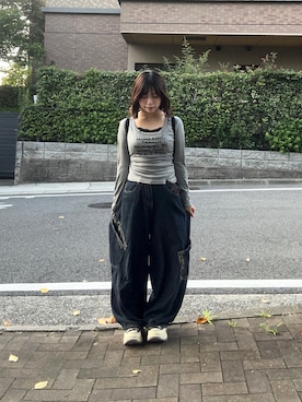 妹子さん（骨格ストレート・レディース・150cm）の秋コーディネート