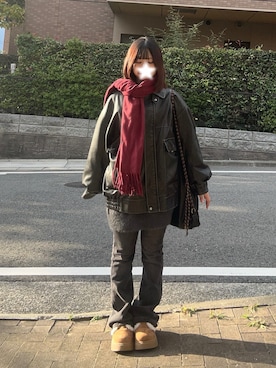 「アイテム（ブルゾン）」を使った、妹子さん（レディース・150cm）の秋コーディネート