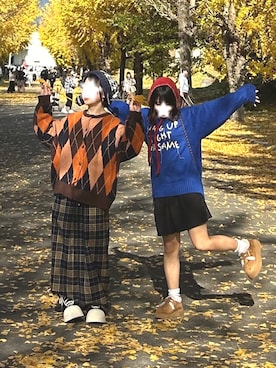 「アイテム（カーディガン/ボレロ）」を使った、妹子さん（レディース・150cm）の冬コーディネート