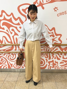「Te chichi（テチチ）のアイテム（その他シューズ）」を使った、まるさん（レディース・164cm）の春コーディネート