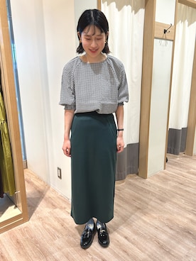 「Te chichi（テチチ）のアイテム（その他シューズ）」を使った、まるさん（レディース・164cm）の夏コーディネート