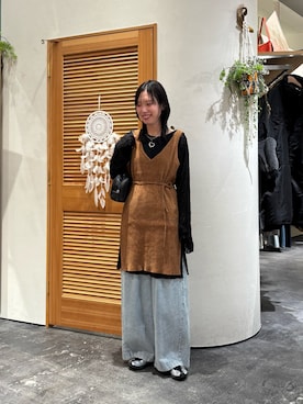 速見ちひろさん（骨格ウェーブ・レディース・163cm）の秋コーディネート