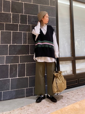 速見ちひろさん（レディース・163cm）の冬コーディネート