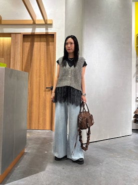「フレア」｜速見ちひろさん（レディース・163cm）の夏コーディネート