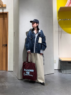 「CIAOPANIC TYPY（チャオパニックティピー）のアイテム（バッグ）」を使った、速見ちひろさん（レディース・163cm）の冬コーディネート