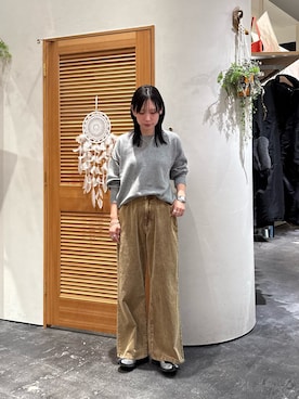 速見ちひろさん（骨格ウェーブ・レディース・163cm）の秋コーディネート