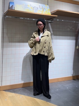 「CIAOPANIC TYPY（チャオパニックティピー）のアイテム（ジャケット/アウター）」を使った、速見ちひろさん（レディース・163cm）の春コーディネート