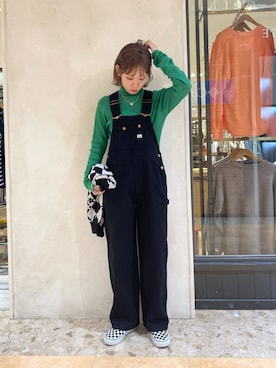 Lee/リー】別注ローバックオーバーオールを使った人気ファッション