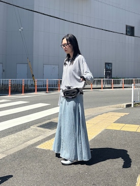 「30代ファッション」｜速見ちひろさん（レディース・163cm）の春コーディネート