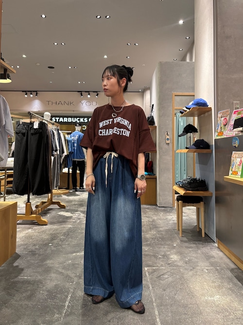 USAコットン切替プリントTee