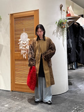 「アイテム（モッズコート）」を使った、速見ちひろさん（レディース・163cm）の秋コーディネート