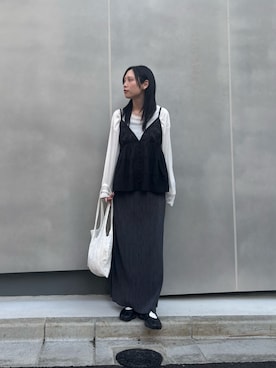 スカートを使った キャミチュニック の人気ファッションコーディネート