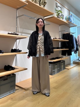 「CIAOPANIC TYPY（チャオパニックティピー）のアイテム（ブルゾン）」を使った、速見ちひろさん（レディース・163cm）の春コーディネート