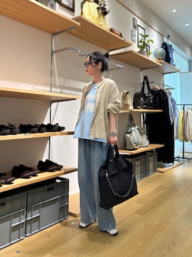 「リネン」｜速見ちひろさん（レディース・163cm）の春コーディネート