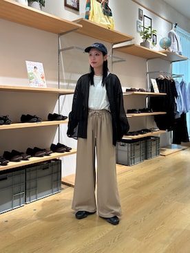 「CIAOPANIC TYPY（チャオパニックティピー）のアイテム（スラックス）」を使った、速見ちひろさん（レディース・163cm）の春コーディネート