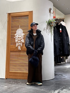 「アイテム（ダウンジャケット/コート）」を使った、速見ちひろさん（レディース・163cm）の秋コーディネート