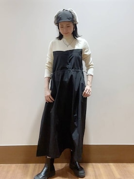 MAEDA KANAさん（レディース・163cm）の冬コーディネート