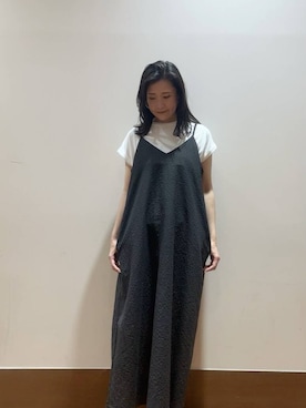 「アーバンリサーチ」｜「アイテム（ワンピース/ドレス）」を使った、MAEDA KANAさん（レディース・163cm）の夏コーディネート