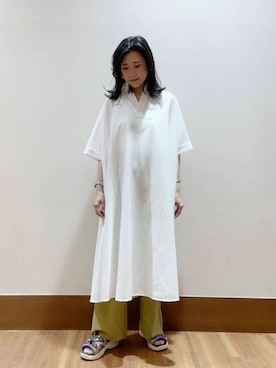 「初夏のお出掛けコーデ」｜「アイテム（ワンピース/ドレス）」を使った、MAEDA KANAさん（レディース・163cm）の夏コーディネート