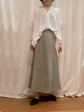 MAEDA KANAさん（レディース・163cm）の夏コーディネート