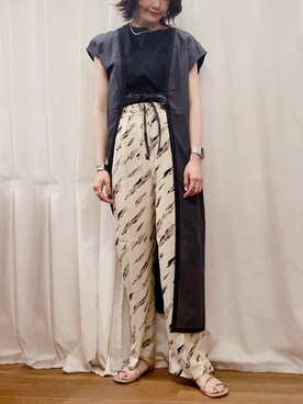 MAEDA KANAさん（レディース・163cm）の夏コーディネート