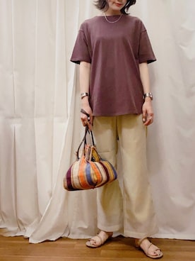 MAEDA KANAさん（レディース・163cm）の夏コーディネート