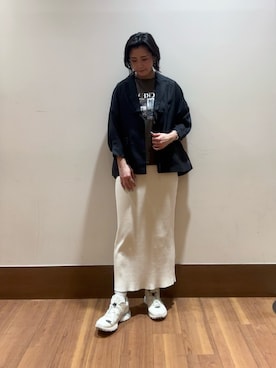 「ITEMS URBANRESEARCH（アイテムズ アーバンリサーチ）のアイテム」を使った、MAEDA KANAさん（レディース・163cm）の春コーディネート