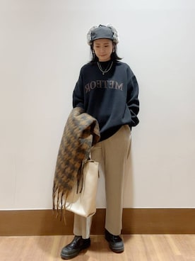 MAEDA KANAさん（レディース・163cm）の冬コーディネート