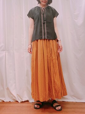 MAEDA KANAさん(レディース・163cm)の夏コーディネート