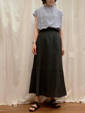 MAEDA KANAさん（レディース・163cm）の夏コーディネート