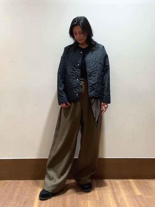 セール】ノーカラー中綿ブルゾン（ノーカラージャケット）｜ITEMS